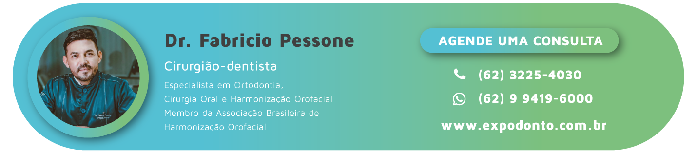 Dentista barato em Goiânia: banner de divulgação dos contatos da Expodonto